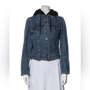 Alice and Olivia AO.LA Denim Jacket Size Medium